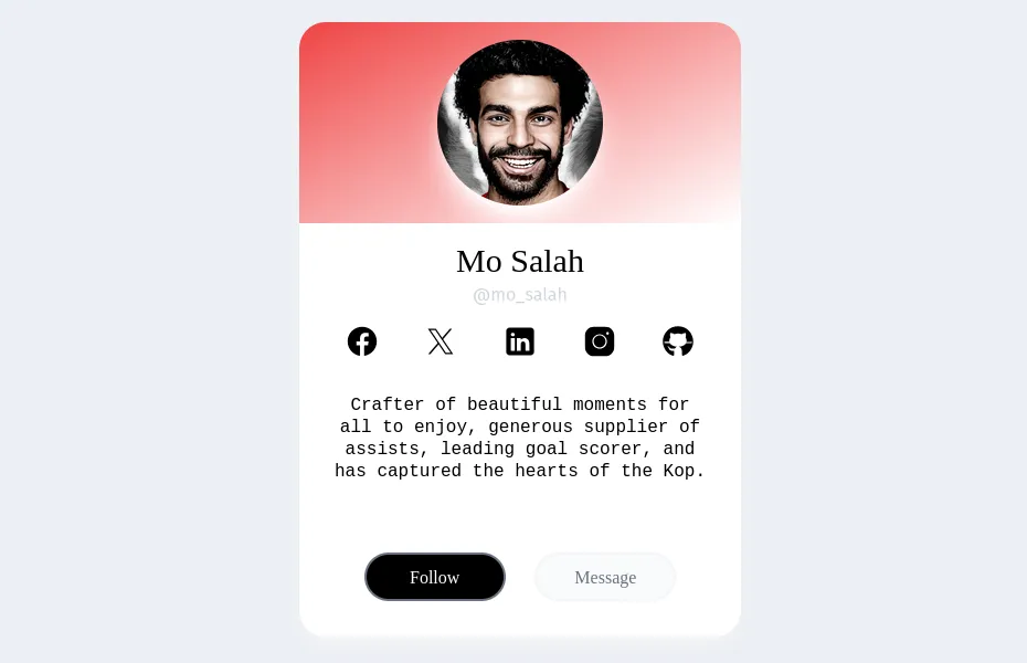 Profile card